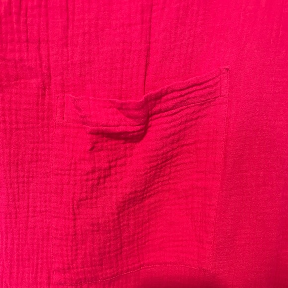 Red sky hot pink square romper - Picture 3 of 6